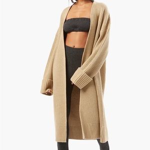 Weworewhat coatigan chunky oversized sweater in oat